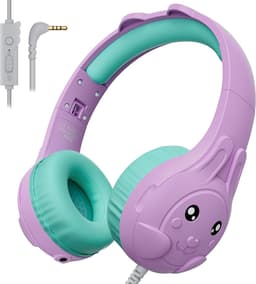 Koptelefoon kinderen met draad - Kinderkoptelefoon - Bedrade hoofdtelefoon - Veilig volume - School - Tablet - Laptop - Reizen - Muziek luisteren — thumbnail 1