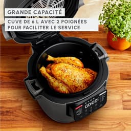 Multikoker en Airfryer: 12 Programma's, 6L Capaciteit, Koken op 2 Niveaus — thumbnail 3