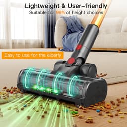 MPQU Draadloze Stofzuiger 55KPa Zuigkracht 550W Motor 3 Modi LED Scherm en Verwisselbare Batterij — thumbnail 4