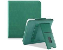 Hoes voor 7 inch ePaper e-reader met standaard en polsband - groen