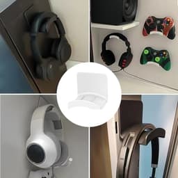 Universele Sticky Hoofdtelefoon Stand - Zelfklevende Hoofdtelefoon Hanger voor onder Bureau, Ideaal voor Gaming en Organisatie — thumbnail 2