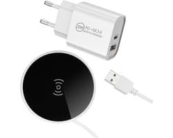 Draadloze Oplader met Qi-technologie - Desktop Inductielader voor Smartphones - Ø 74 mm