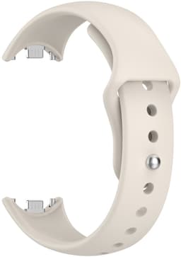 Stravo 2-Pack Siliconen bandjes Geschikt voor Xiaomi Smart Band 10 (Xiaomi Mi Band 10) / Xiaomi Smart Band 9 (Xiaomi Mi Band 9) / Xiaomi Smart Band 8 (Xiaomi Mi Band 8) - 2-pack Klassiek Sportief Siliconen Horlogebandje - Blauw + Starlight — thumbnail 5