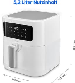 MEDION XL Airfryer E40 - 5,3 L - 2150 W - 9 programma’s - Wit — thumbnail 8