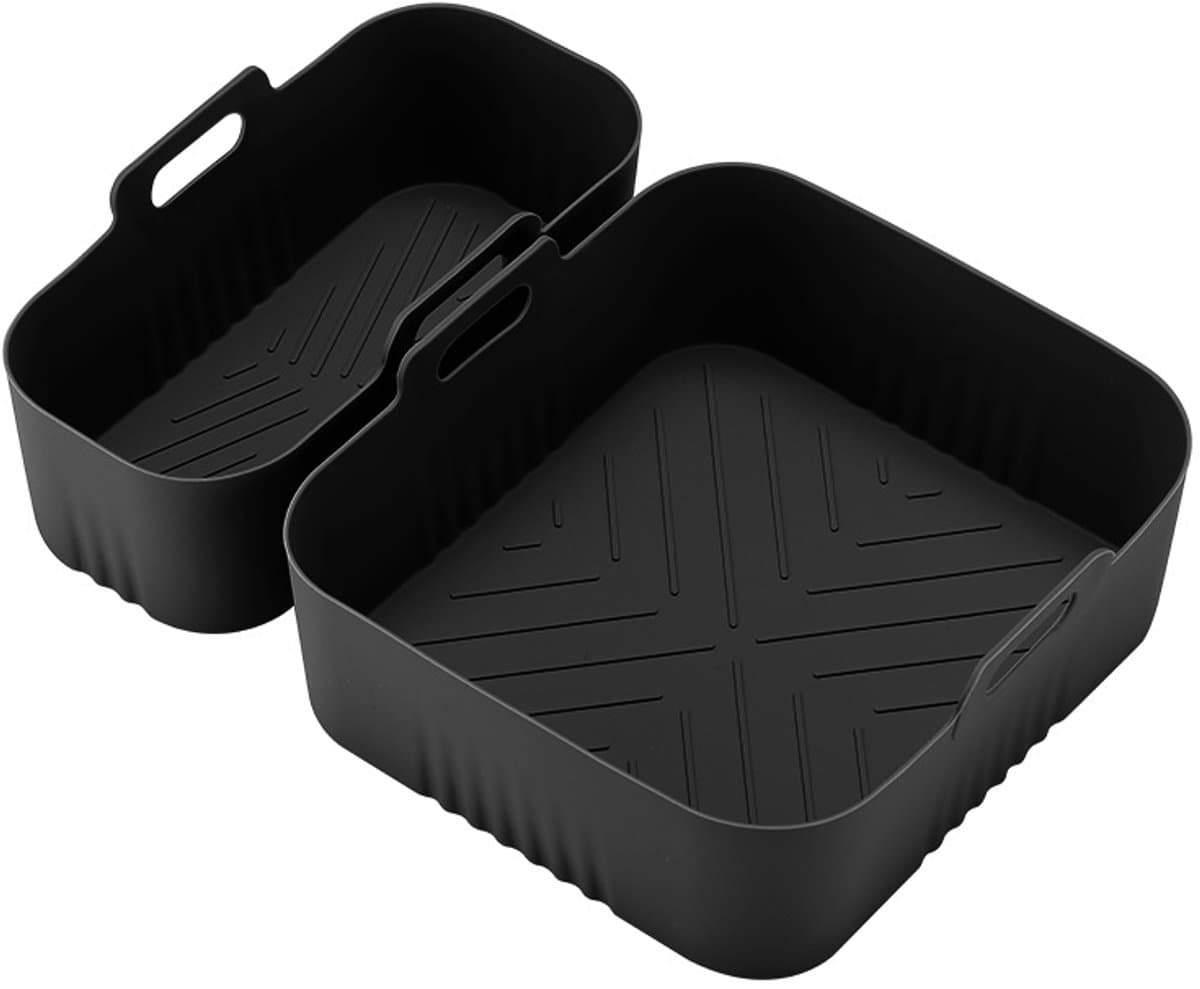 Geschikt voor NA350 Airfryer siliconen bakplaat vierkant airfryer accessoires- zwart — afbeelding 1