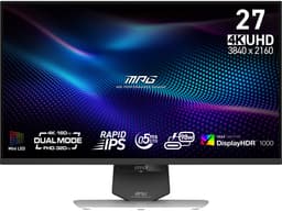 MSI MPG 274URDFW E16M computer monitor 68,6 cm (27") 3840 x 2160 Pixels 4K Ultra HD LED Zwart, Wit — thumbnail 1