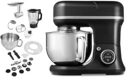 3-in-1 Universele Keukenmachine - Digitaal Touchscreen - 1200 Watt - 8 Snelheden - Mengen, Kneden, Roeren, Hakken - Inclusief IJskom, Hakmolen en Staafmixer - Zwart — thumbnail 1