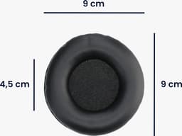 kwmobile 2x oorkussens geschikt voor JBL E50BT - Earpads voor koptelefoon in zwart — thumbnail 2