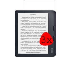 Screenprotector - 3 Stuks Geschikt voor Kobo Libra 2 - Extra Sterk - Beschermglas - Gehard Glas - Tempered Glass - Screen Protector
