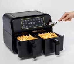Ariete 4623 - Dubbele Airfryer XXL - Twee Kookvakken - 8 Liter - 1700 Watt - Dual Zone Technologie - 8 automatische programma's — thumbnail 9