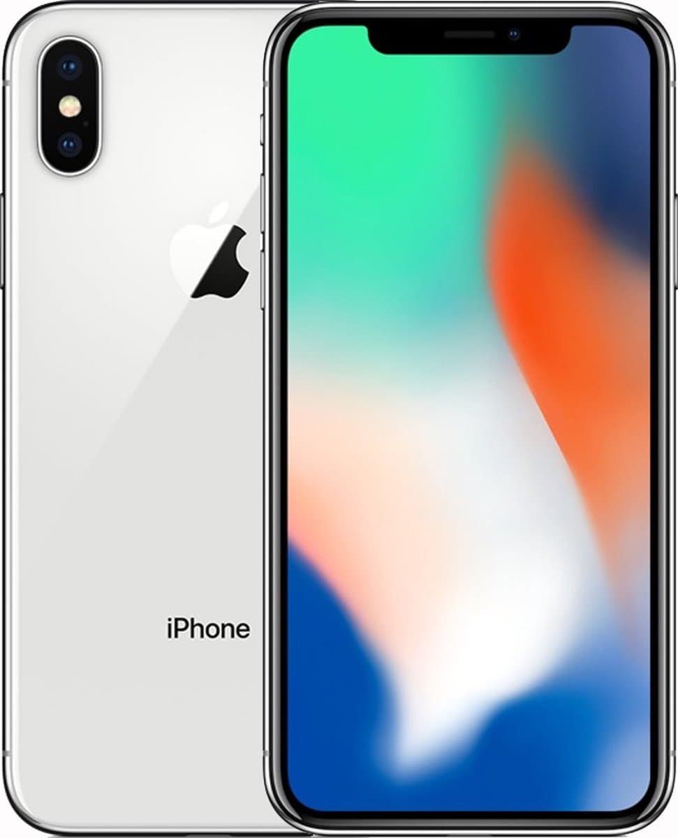 Apple iPhone X - 256GB - Zilver — afbeelding 1