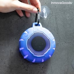 DRIJVENDE DRAADLOZE LUIDSPREKER MET LEDS FLOAKER OP HET WATER - Bluetooth speaker waterdicht - Bluetooth speaker douche - Douchebox - Douchespeaker - Speaker douche — thumbnail 4
