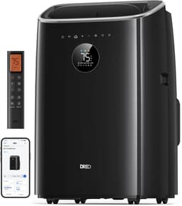 Mobiele airco 7500 BTU stil met app bediening luchtontvochtiger timer voor slaapkamer en kantoor — thumbnail 1