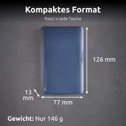 Externe Harde Schijf - Draagbare Opslag - Bestanden Opslaan - Plug en Play - 2 TB - Blauw — thumbnail 3