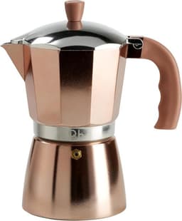 Moka Express voor 6 Kopjes - Aluminium Koffiezetapparaat voor Alle Warmtebronnen - Anti-brandgreep — thumbnail 1
