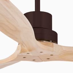 Faro Barcelona 33562DC Lantau L plafondventilator bruin/grenenhout 132 cm - Afstandsbediening - Stille en zuinige DC-motor - 6 snelheden - zomer en winterstand — thumbnail 4
