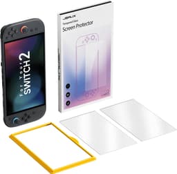 JSAUX Anti-Glare Screenprotector voor Nintendo Switch 2 - 9H Gehard Glas - 2 Stuks - Mat & Anti-Fingerprint - GP0124A — thumbnail 1