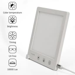 Lichttherapie Lamp 10000Lux Elektrodeloos Dimmen Driekleurige Aanpassing Boost slaap en concentratie — thumbnail 5