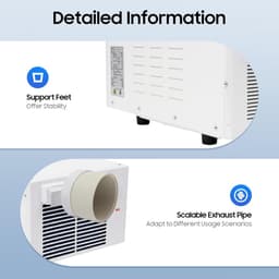 Mini Airco - Compacte Koeler - Persoonlijke Koeling - Geluidsarm Ontwerp - 46x28x23 cm - Wit — thumbnail 5