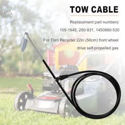105-1845 Tractiecontrolekabel - Vervangt 290-931 - Geschikt voor Toro Recycler 22 Zelfaangedreven Grasmaaier — thumbnail 4