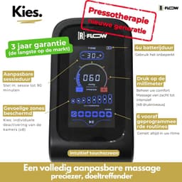 SnelShoppen - Beenmassageapparaat Draadloos 8 Zones | Pressotherapie voor Thuis | Lymphatic Drainage Massager | Vermindert Zware Benen en Vochtretenti — thumbnail 3