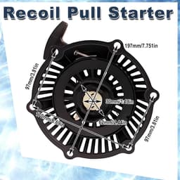 Trekstarter Assembly - Startmechanisme - Grasmaaier Reparatie - Directe Vervanging - 21.5 cm - Zwart — thumbnail 5