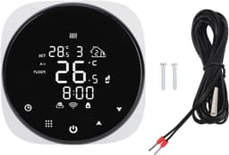 Slimme Thermostaat - Vloerverwarming Regelaar - Comfort Instellen - Afstandsbediening Via App - Wandmontage - Wit — thumbnail 1