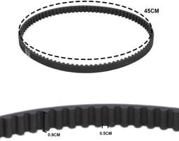 Dailygoods- Aandrijfriem 6,1 meter - Compatibel met Art.8846/8847/8848 - Nylon - 1,6 mm doorsnede - 6 x reservedraadspoel - Grijs - Grasmaaier — thumbnail 2