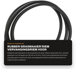 Dailygoods- Grasmaaier Riem Rubber 223,5 cm - Vervanging voor 38/44 inch Zitmaaiers - OEM 4L880/144200/131290 - 1/2 inch Breedte - Duurzaam Materiaal - Maaier Riem — thumbnail 1