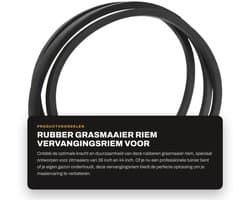 Dailygoods- Grasmaaier Riem Rubber 223,5 cm - Vervanging voor 38/44 inch Zitmaaiers - OEM 4L880/144200/131290 - 1/2 inch Breedte - Duurzaam Materiaal - Maaier Riem