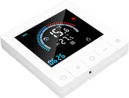 Slimme Thermostaat - Temperatuurregelaar Vloerverwarming - Energie Besparen - Touchscreen Bediening - AC90-240V - Wit — thumbnail 1