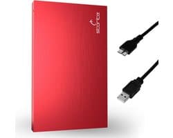 Draagbare Externe Harde Schijf 1TB USB 3.0 Snelle Opslag voor PC, Laptop, Mac & Gaming (Rood)
