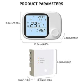 Intelligente thermostaat - Wifi thermostaat slimme - Comfort thuis regelen - App en spraakbesturing — thumbnail 3