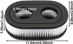 Dailygoods - Luchtfilter Grasmaaier - Vervangingscartridge - Compact - Onderdeel 593260 798452 - Geschikt voor Briggs & Stratton - Hoogwaardige prestatie — thumbnail 5