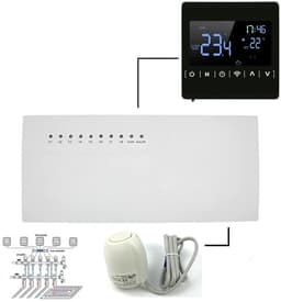 Centrale Verwarming Hub - Thermostaat Controller - Vloerverwarming Regelen - Tijdvertraging Functie - 3A - Wit — thumbnail 5