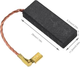 SnelShoppen - 2 Pairs Koolborstels 29x11.2x6.2mm Voor Grasmaaier, Geschikt Voor Diverse Tuinmachines, Hoogwaardige Kwaliteit, Lange Levensduur — thumbnail 3