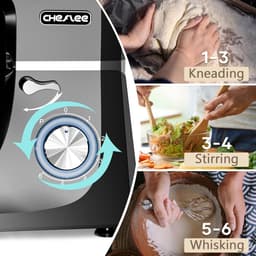 Keukenmachine - Food processor - Bakken en koken - Krachtige motor - 7.2L capaciteit - Zwart — thumbnail 3