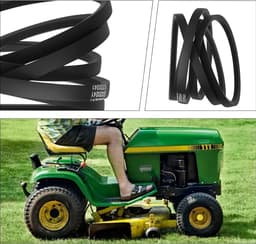 SnelShoppen - 1 stuk Grasmaaier Aandrijfsnaar Vervangingsriem M144044 Geschikt Voor John Deere LT150 LT160 LT170 LT180 Zwart Rubber — thumbnail 3