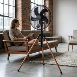 Camry CR 7329 - Statief ventilator - 40 cm - hoogte tot 132 cm — thumbnail 3