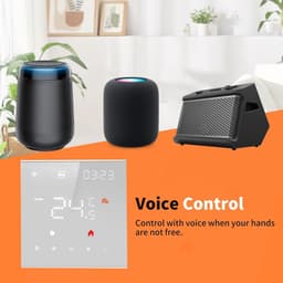 SnelShoppen - Thermostaat Vloerverwarming Water, WiFi Digitaal met Alexa & Google Home, Slimme Regelaar voor Water Vloerverwarming of Gasboiler, 16A, — thumbnail 4