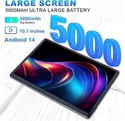 SnelShoppen - Kids Tablet 10 Inch Android 14 - 6GB RAM, 64GB (Uitbreidbaar tot 1TB), 1280x800 HD Touchscreen, 6000mAh Batterij - Ideaal voor Kinderen, — thumbnail 2