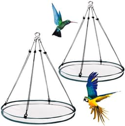stuks vogelzaadbakken met 8 haken, hangende vogelzaadweegschaalhouder, platformvoederbak om vogels aan te trekken, buiten, achtertuin, huis, tuin — thumbnail 1