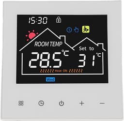 Digitale Thermostaat - Slimme Regelaar - Temperatuur Beheer - Programmeerbaar LCD - 86x86mm - Zwart — thumbnail 5