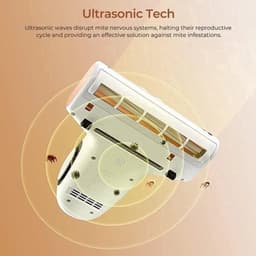 Dual-Cup Smart - Anti-Mite Cleaner Bedstofzuiger - 500W - 13KPa Zuigkracht - Ultrasone Tech - Huisstofmijt Sensor - UV-licht - 99,99% Mijtenverwijdering - Wit — thumbnail 1
