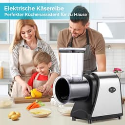 Elektrische Groentesnijder - Groente Snijmachine - Snel Groenten Snijden - 5-in-1 Multifunctioneel - 250 W - Zwart — thumbnail 4