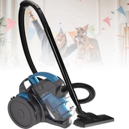 Zakloze Cilinderstofzuiger - Compacte Stofzuiger Krachtige Stofzuiger - Huis Reinigen - Eenvoudig te Legen - 1.5 Liter - Blauw — thumbnail 1