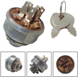 Vervangende Grasmaaier Schakelaar - Contactschakelaar Starter - Grasmaaier Starten - Met 2 Sleutels - 1 5/8 inch - Zilver — thumbnail 2