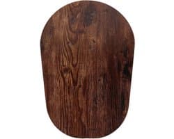 Schuifmat Keukenmixer - Mixeronderlegger Antislip - Aanrecht Beschermen - Massief Houten Constructie - 38.5 x 26.7 cm - Bruin