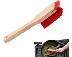 Maaier Dekschraper - Grasvlekverwijderaar Gazonmaaier - Gazonmaaier Onderhoud - Versterkte Borstelbevestiging - 40.5 cm - Hout