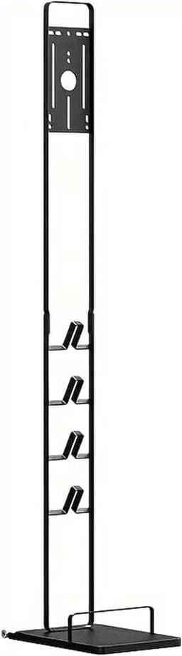 Stofzuiger Opbergstandaard - Stofzuigerhouder Accessoires - Schoonmaak Organiseren - Robuuste Metalen Constructie - 1265 cm Hoog - Zwart — thumbnail 1